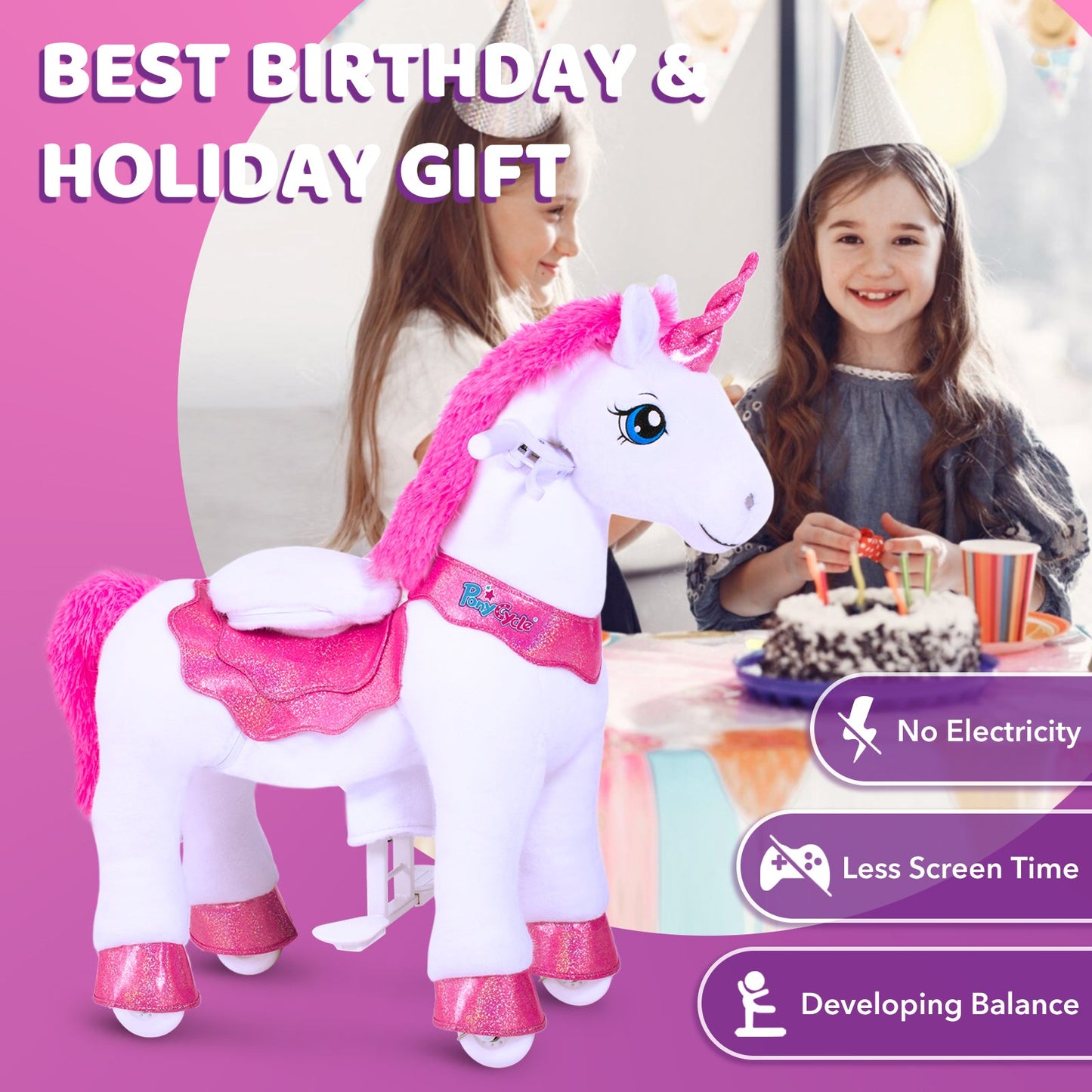 Model E Pink Unicorn Toy（UK&EU in Stock）-1