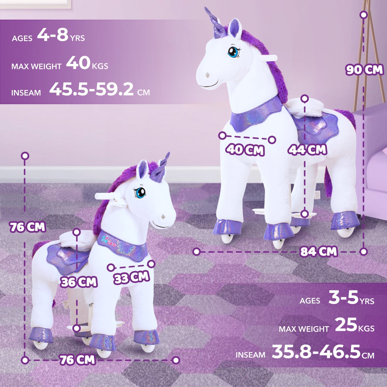 Model E Purple Unicorn Toy（UK&EU in Stock）-4