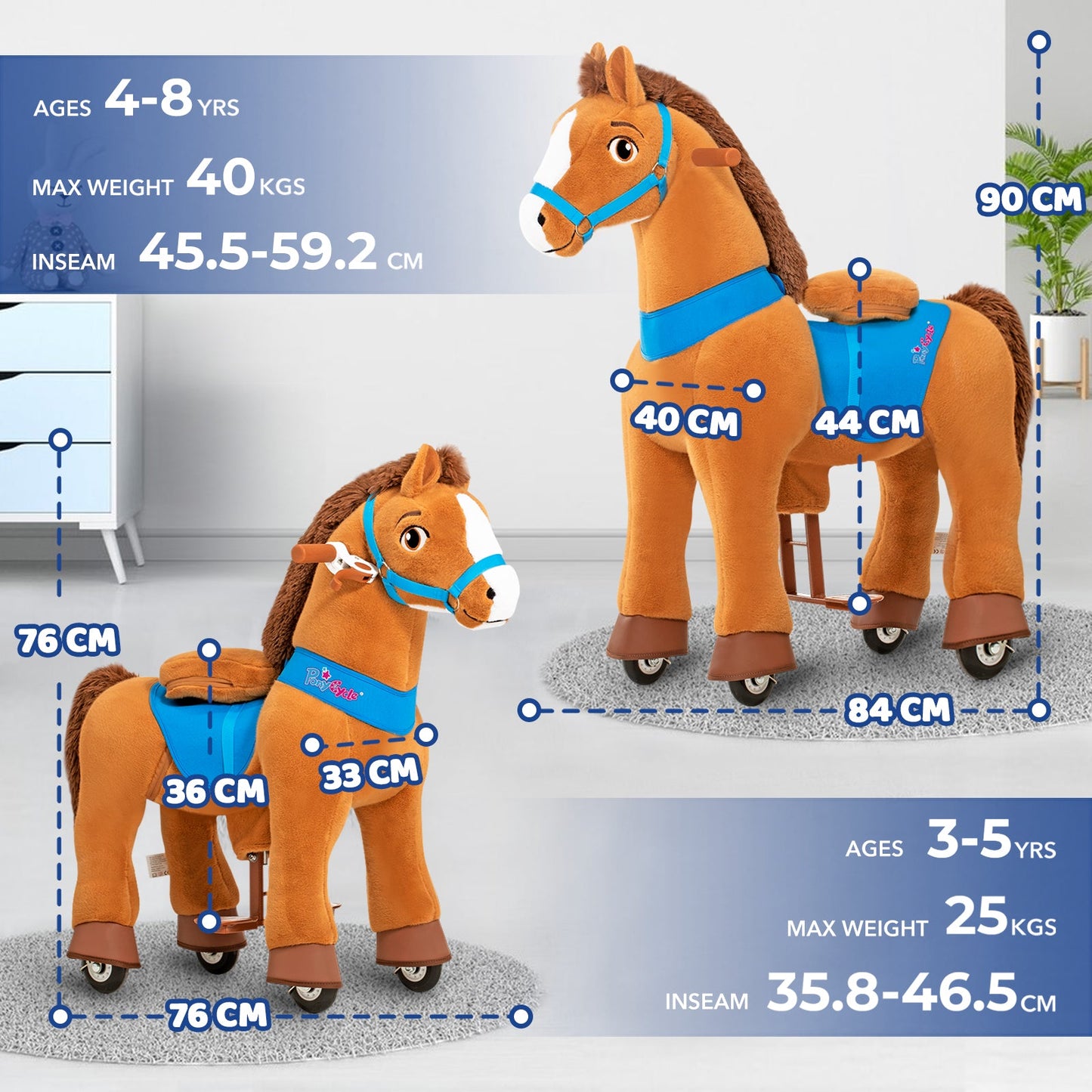 Model E Brown Horse Toy（UK&EU in Stock）-4